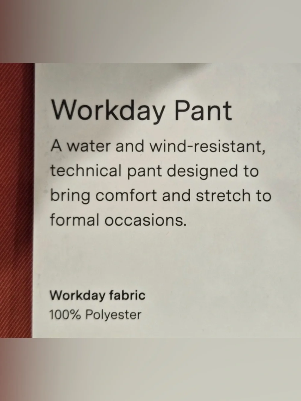 Public Rec No Bull Dealmaker Chino Workday Pant Tech Stretch Khaki Tan SAND 42